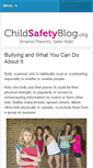 Mobile Screenshot of childsafetyblog.org