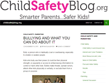 Tablet Screenshot of childsafetyblog.org